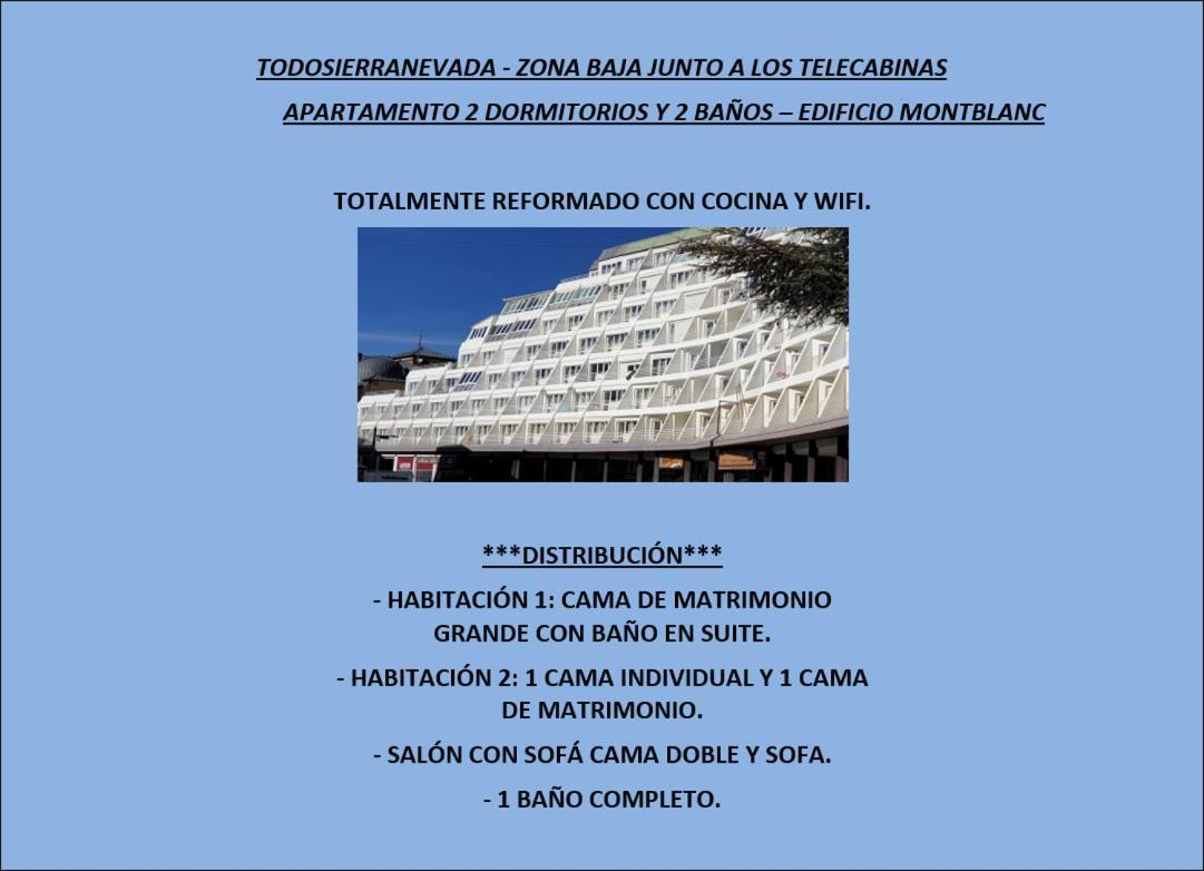 סיירה נבדה Todosierranevada - 2 Dormitorios Reformado Montblanc - Junto A Los Telecabinas מראה חיצוני תמונה